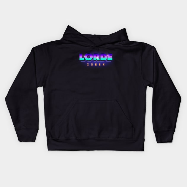 Sober LORDE Kids Hoodie by Billybenn